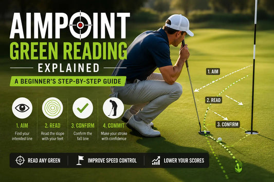 AimPoint green reading beginner guide on a golf putting green