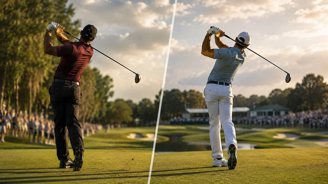 Tiger Woods vs modern PGA Tour players comparing golf swing speed and performance