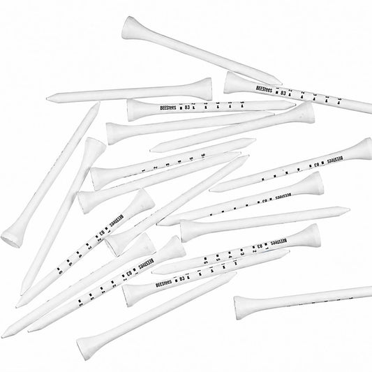 50pcs white wooden golf tees 83mm TE012