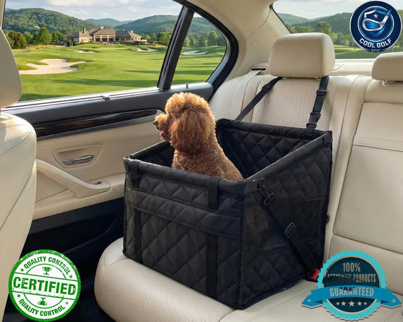Cool golf dog Car Seat carrier Easy-Clean Dog Car Seat Protector for Golf Carts, Cars, Trucks & SUVs