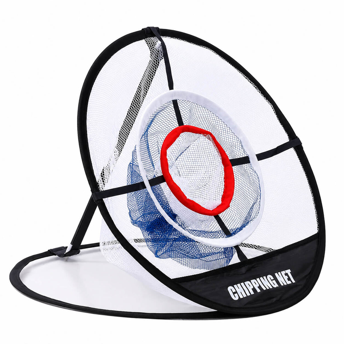 Foldable golf chipping practice net for indoor and outdoor training