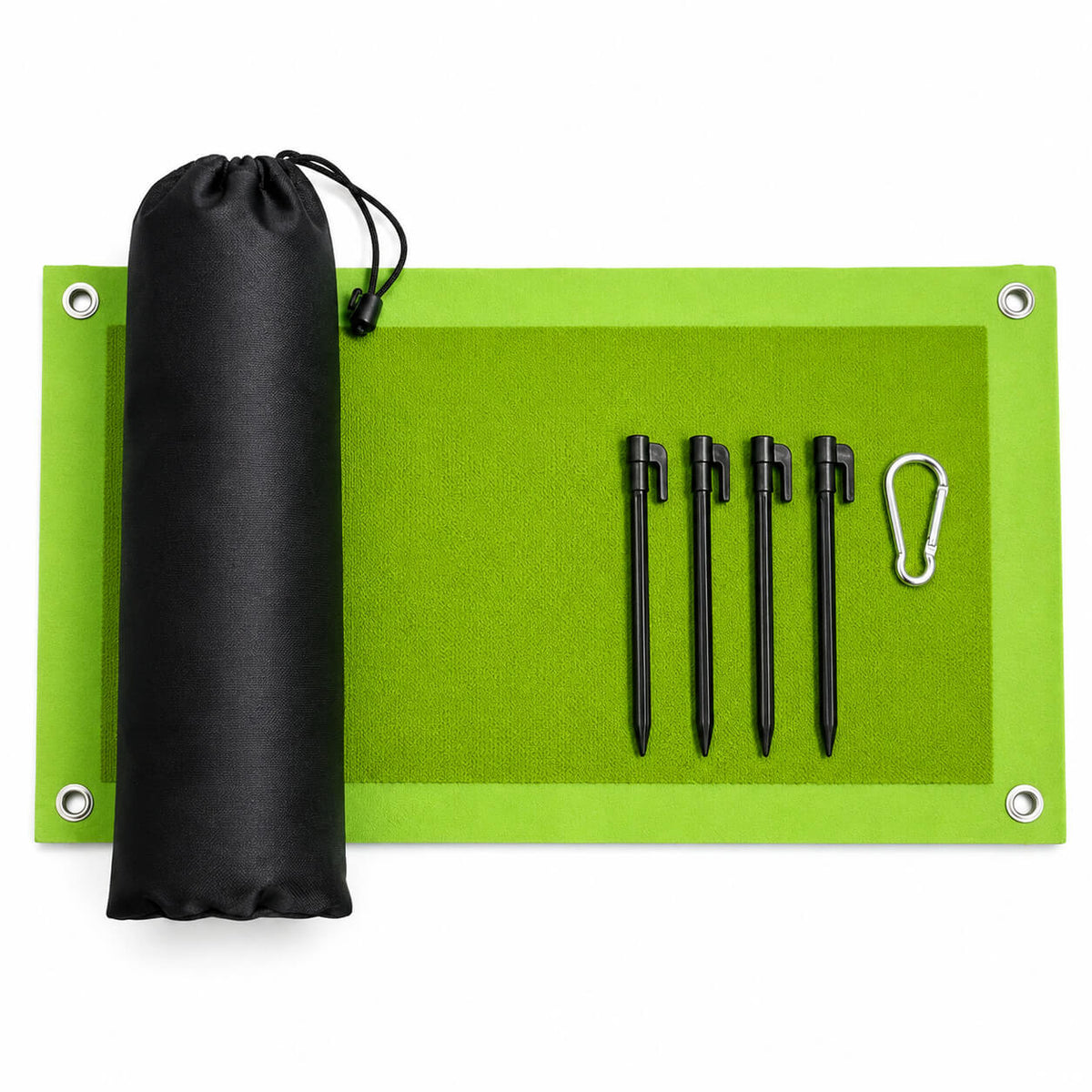 Golf Practice Mat for Indoor & Outdoor Training, Hitting Mat with 4 Floor Nails & Hook CoolGolfGear