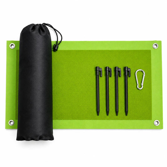 Golf Practice Mat for Indoor & Outdoor Training, Hitting Mat with 4 Floor Nails & Hook CoolGolfGear