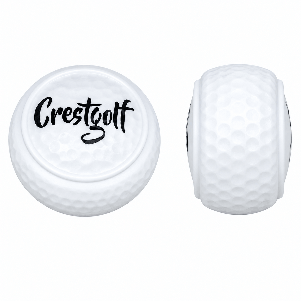 Practical golf flat ball for putting and practice